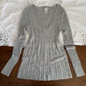 Twiggy Angora Babydoll Sweater